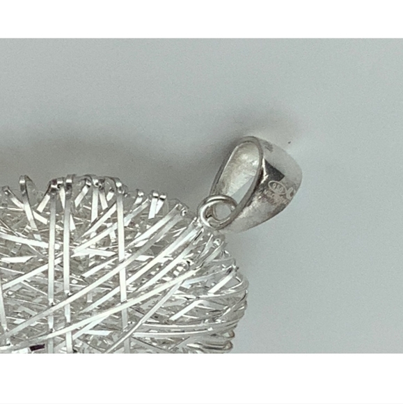 New. Ultrafine 950 silver pendant. High quality silver 959 better than sterling - Picture 3 of 5